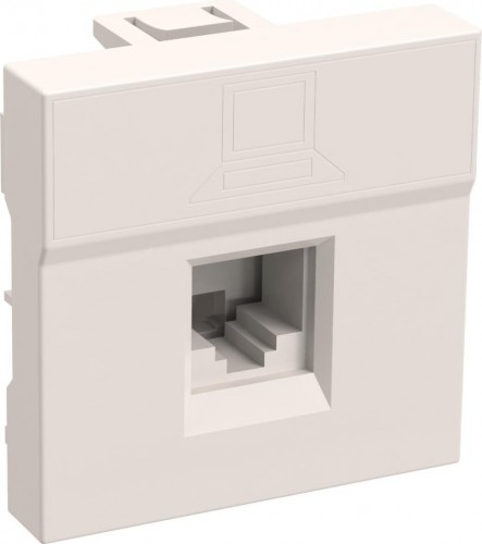 Розетка компьютерная IEK Праймер РКИ-20-00-П 2мод. RJ45 кат.5E UTP механизм CKK-40D-RI2-K01