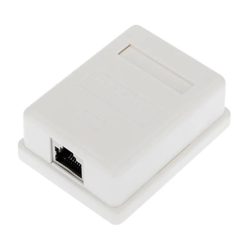 Розетка компьютерная REXANT 03-0142 внешняя, 1-порт RJ-45 (8P8C), FTP, CAT 6