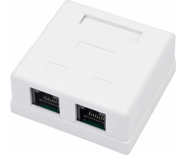 Розетка компьютерная REXANT 03-0151 внешняя, 2-порта RJ-45 (8P8C), UTP, CAT 5e - изображение 3