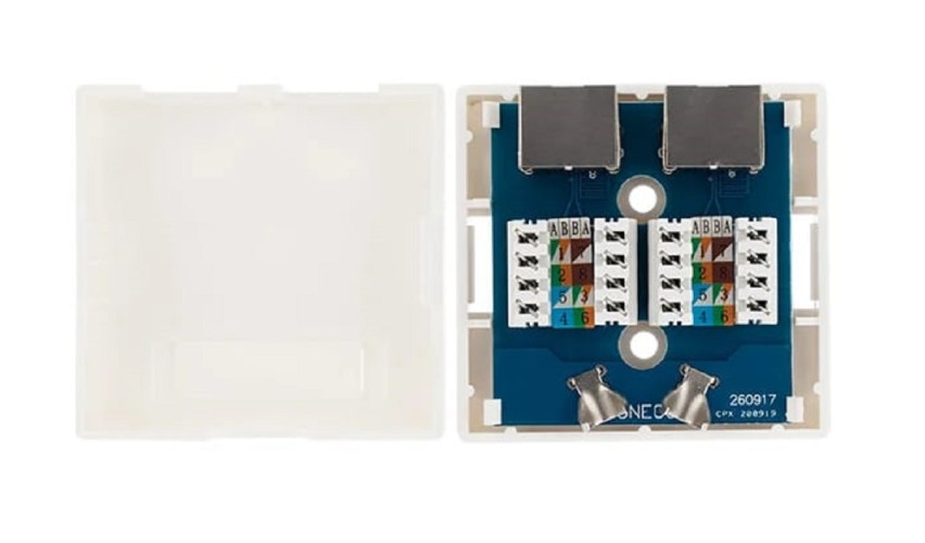 Розетка компьютерная REXANT 03-0146 внешняя, 2-порта RJ-45 (8P8C), FTP, CAT 6 - изображение 3