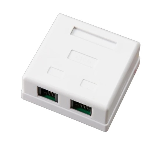 Розетка компьютерная+телевизионная REXANT 03-0120 внешняя, RJ-45(8P8C) + RJ-11(6P-4C), UTP