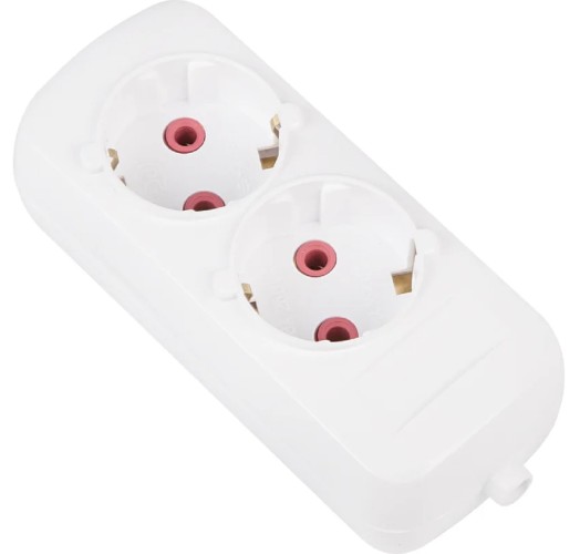 Розетка KRAMER 11-8709  2 гнезда с/з PROconnect «Эконом»