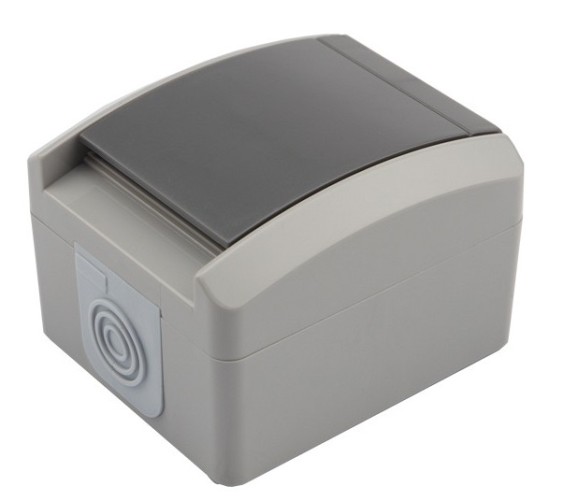 Розетка Kranz KR-78-0611 одноместная INDUSTRIAL IP54 с зазем., о/у серая - изображение 2