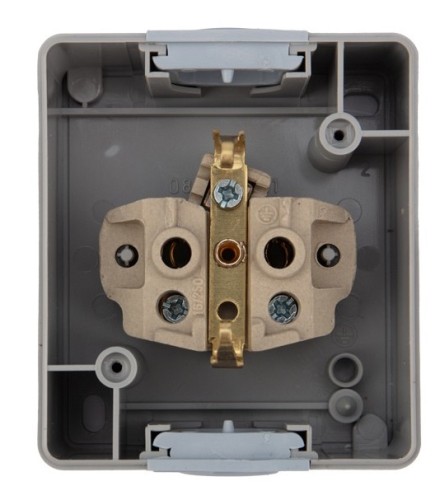 Розетка Kranz KR-78-0612 одноместная (керамика) INDUSTRIAL IP54 с зазем. - изображение 3