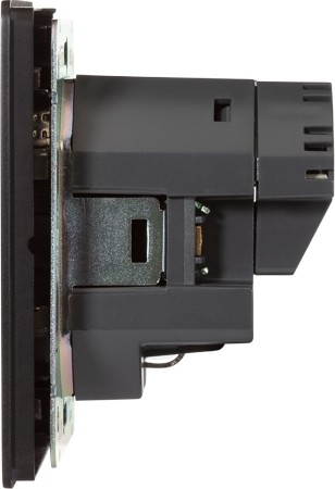 Розетка Kranz KR-78-0704-3 Round 1-ая с USB, оникс - изображение 2