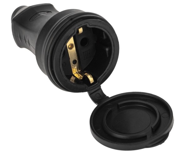 Розетка Proconnect 111-004-4 переносная влагозащищенная с крышкой 2P+PE 230V, 1
