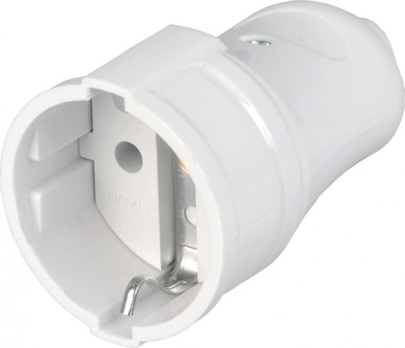 Розетка разборная IEK РПп10-01 16а прямая с заземл. ERP10-16-01-K01