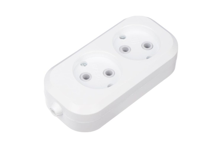 Розетка REXANT 11-8701 2 гнезда без заземления