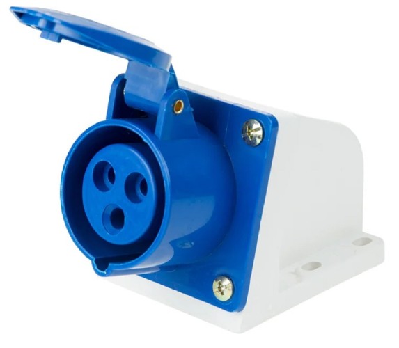 Розетка REXANT 11-8909 113 стационарная 2Р+РЕ 16А 220В IP44