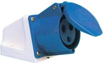 Розетка силовая EKF шт113 16А 2P+E