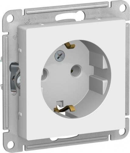 Розетка Systeme Electric AtlasDesign 1-м 16а ip20 с заземл., белая ATN000143 ATN000143 - изображение 3