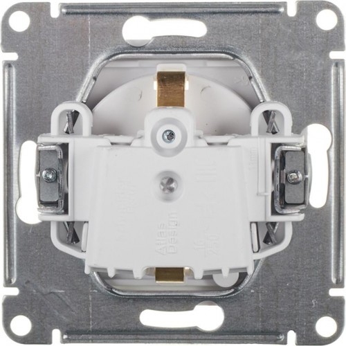 Розетка Systeme Electric AtlasDesign Aqua 1-м 16а с заземл. защ. шторки с крышкой, белая ATN440146 - изображение 2
