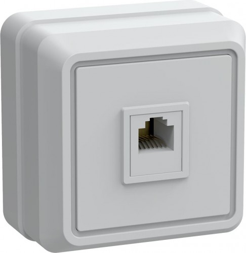 Розетка телефонная IEK Октава РТ20-ОБ 1-м IP20 ETO10-K01-DC