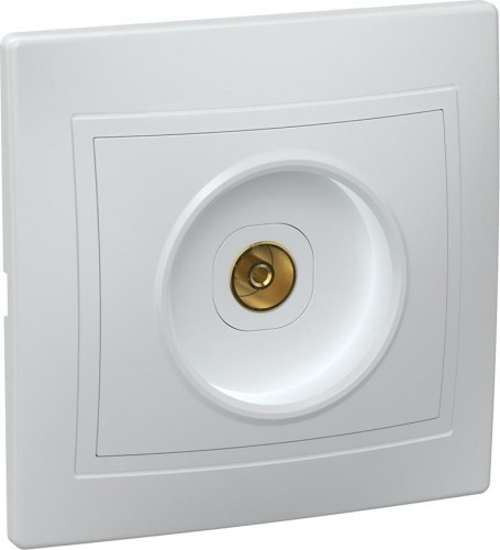 Розетка телевизионная IEK Кварта РТВ10-КБ TV 1-м IP20 EAK10-K01-DM