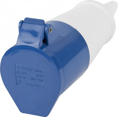 Розетка ЗУБР Мастер переносная, 32a, 250b, 6ч. 55252-032-3