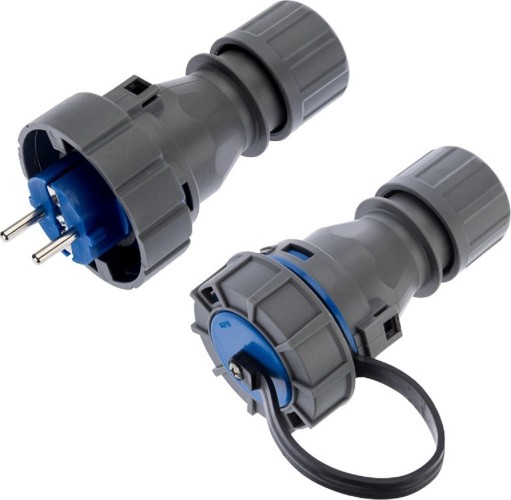 Розеточная колодка REXANT 111-013-121 1 гнездо + вилка, 16А