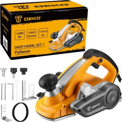 Рубанок сетевой DEKO DKEP1400W SET1 083-1073 - изображение 4