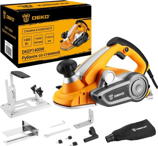 Рубанок сетевой DEKO DKEP1400W with a stand со станиной 063-4337 - изображение 2