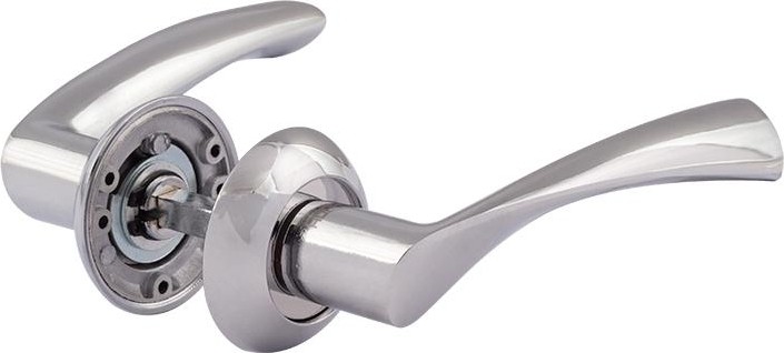 Ручка дверная НОРА-М 100 А AL комплект "Хром" 15397