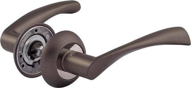 Ручка дверная НОРА-М 100 А AL комплект "Графит" 16390