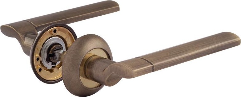 Ручка дверная НОРА-М 103 А AL комплект "Старая бронза" 15939