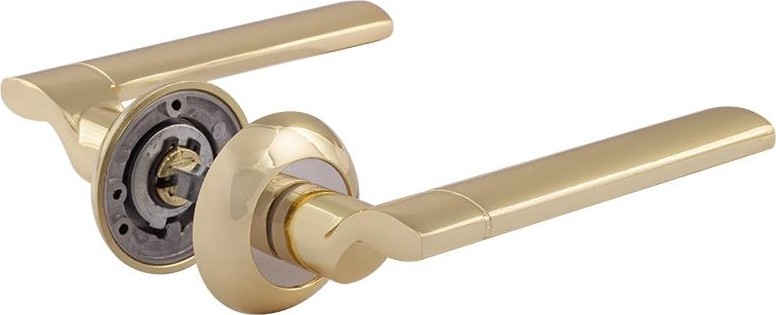 Ручка дверная НОРА-М 103 А AL комплект "Золото" 15318