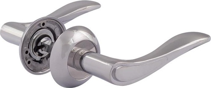 Ручка дверная НОРА-М 105 А Al комплект "Хром" 15501