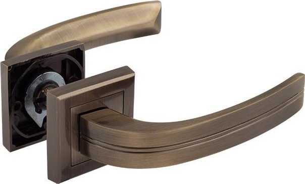 Ручка дверная НОРА-М 106 К Al комплект "Старая бронза" 15504