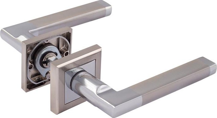 Ручка дверная НОРА-М 108 K Al комплект "Матовый никель" 15916