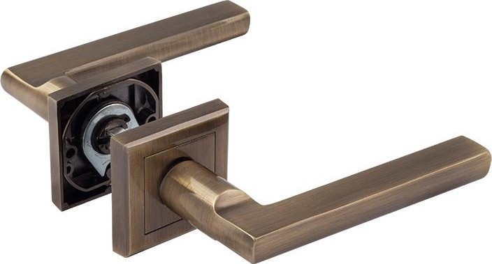 Ручка дверная НОРА-М 108 K Al комплект "Старая бронза" 15917