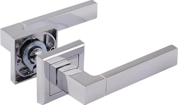 Ручка дверная НОРА-М 109 К Al комплект "Хром" 16132