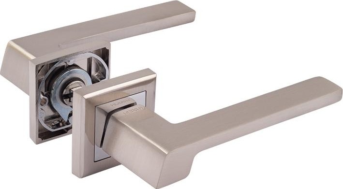 Ручка дверная НОРА-М 111 K Al комплект "Матовый никель" 16256