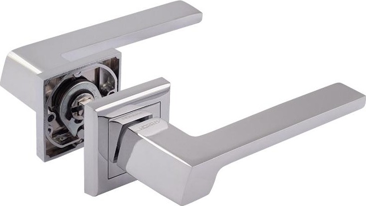 Ручка дверная НОРА-М 111 K Al комплект "Хром" 16255