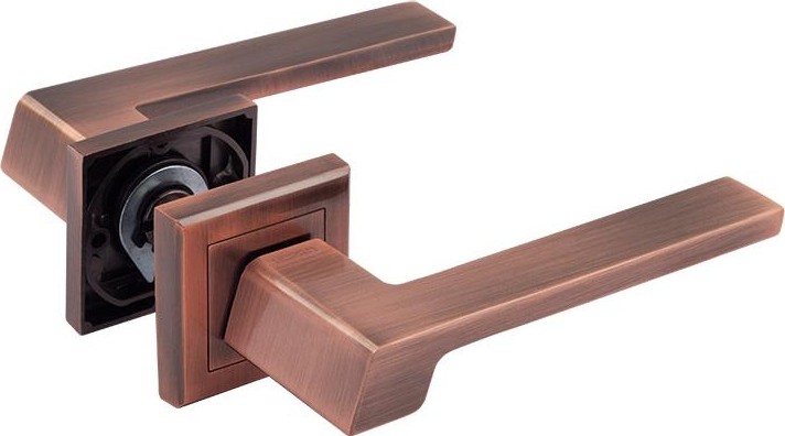 Ручка дверная НОРА-М 111 K Al комплект "Старая медь" 16257