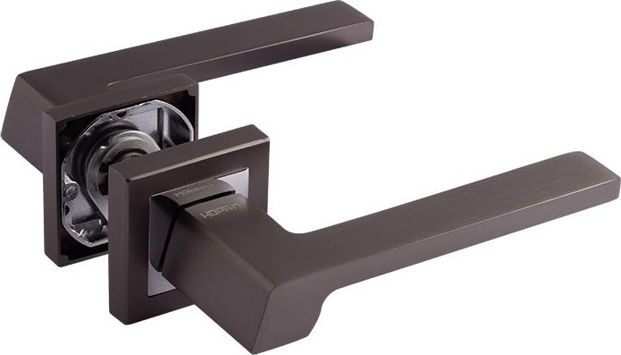 Ручка дверная НОРА-М 111 K Al комплект "Графит" 16550