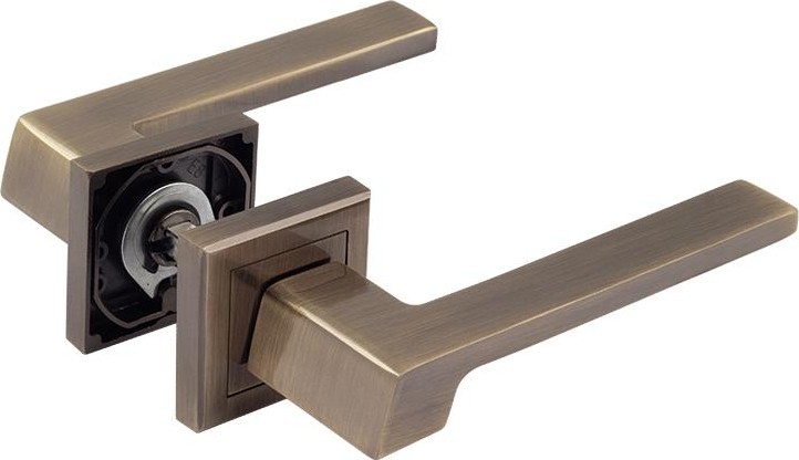 Ручка дверная НОРА-М 111 K Al комплект "Старая бронза" 16258