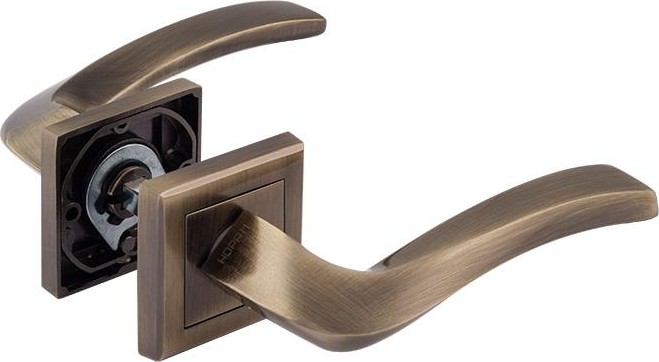 Ручка дверная НОРА-М 112 К AL комплект "Старая бронза" 16584