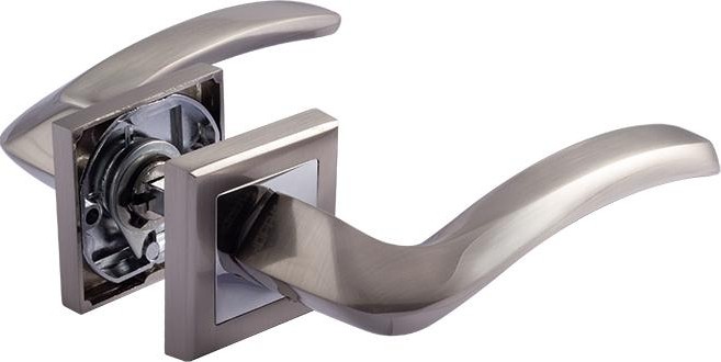 Ручка дверная НОРА-М 112 К AL комплект "Матовый никель" 16586