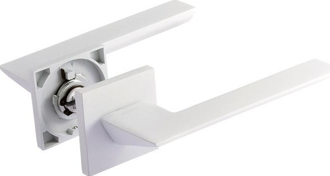 Ручка дверная НОРА-М 130K Slim "Белая" 18617