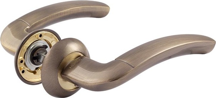 Ручка дверная НОРА-М 23 А Al комплект "Старая бронза" 16050