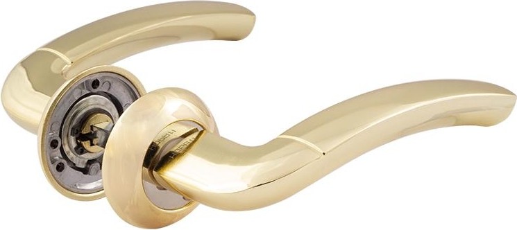 Ручка дверная НОРА-М 23 А Al комплект "Золото" 16048
