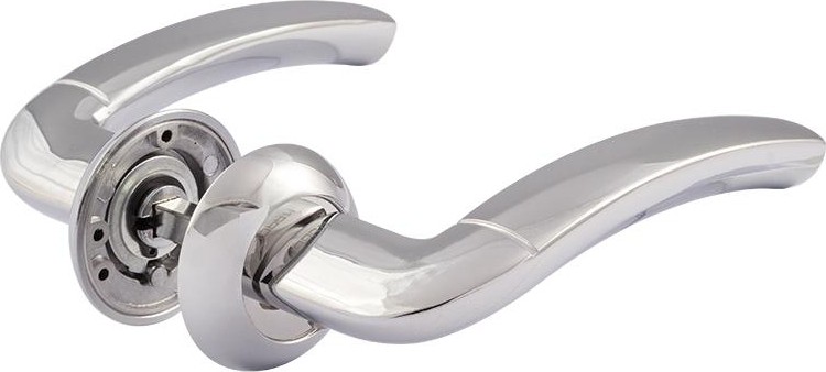 Ручка дверная НОРА-М 23 А Al комплект "Хром" 16086