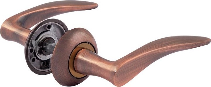 Ручка дверная НОРА-М 38 А AL комплект "Старая медь" 15305
