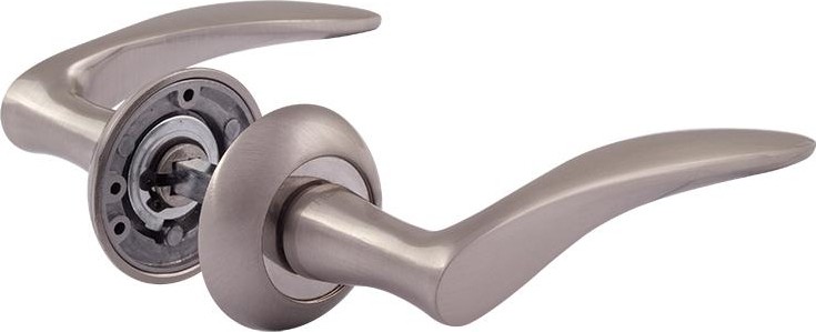 Ручка дверная НОРА-М 38 А AL комплект "Матовый никель" 15288