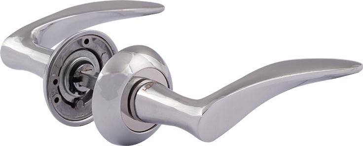 Ручка дверная НОРА-М 38 А AL комплект "Хром" 15287
