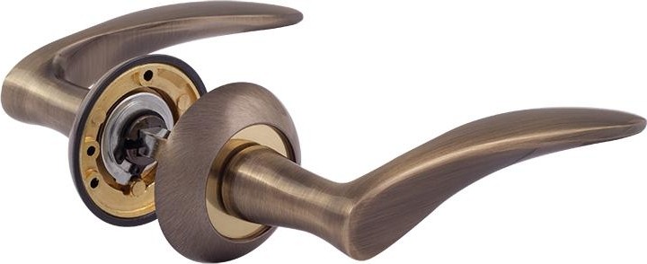 Ручка дверная НОРА-М 38 А AL комплект "Старая бронза" 15289