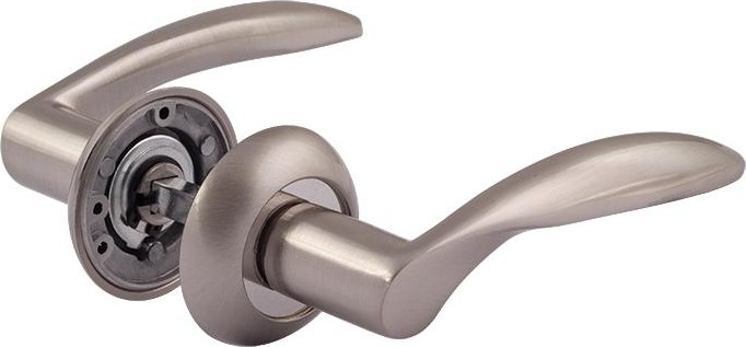 Ручка дверная НОРА-М 94 А AL комплект "Матовый никель" 15292