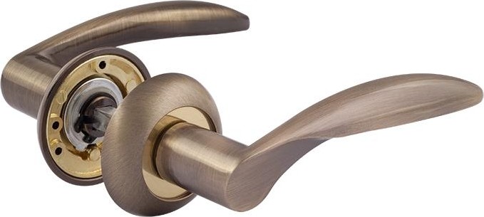 Ручка дверная НОРА-М 94 А AL комплект "Старая бронза" 15293