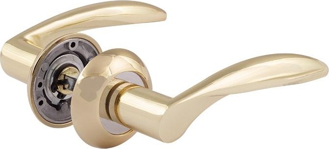 Ручка дверная НОРА-М 94 А AL комплект "Золото" 15912