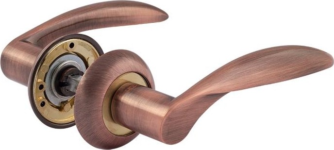 Ручка дверная НОРА-М 94 А AL комплект "Старая медь" 15428